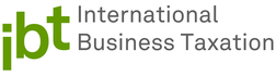 Logo mit Text "International Business Taxation"