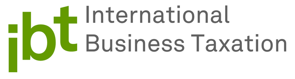 Logo with text "International Business Taxation"